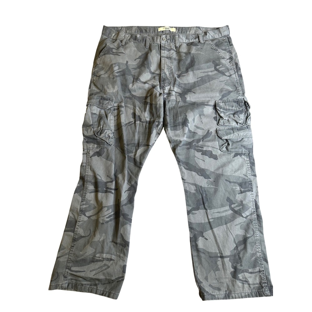 Wrangler Men's Gray Camouflage Multi-Pocket Cargo Pants 40x30